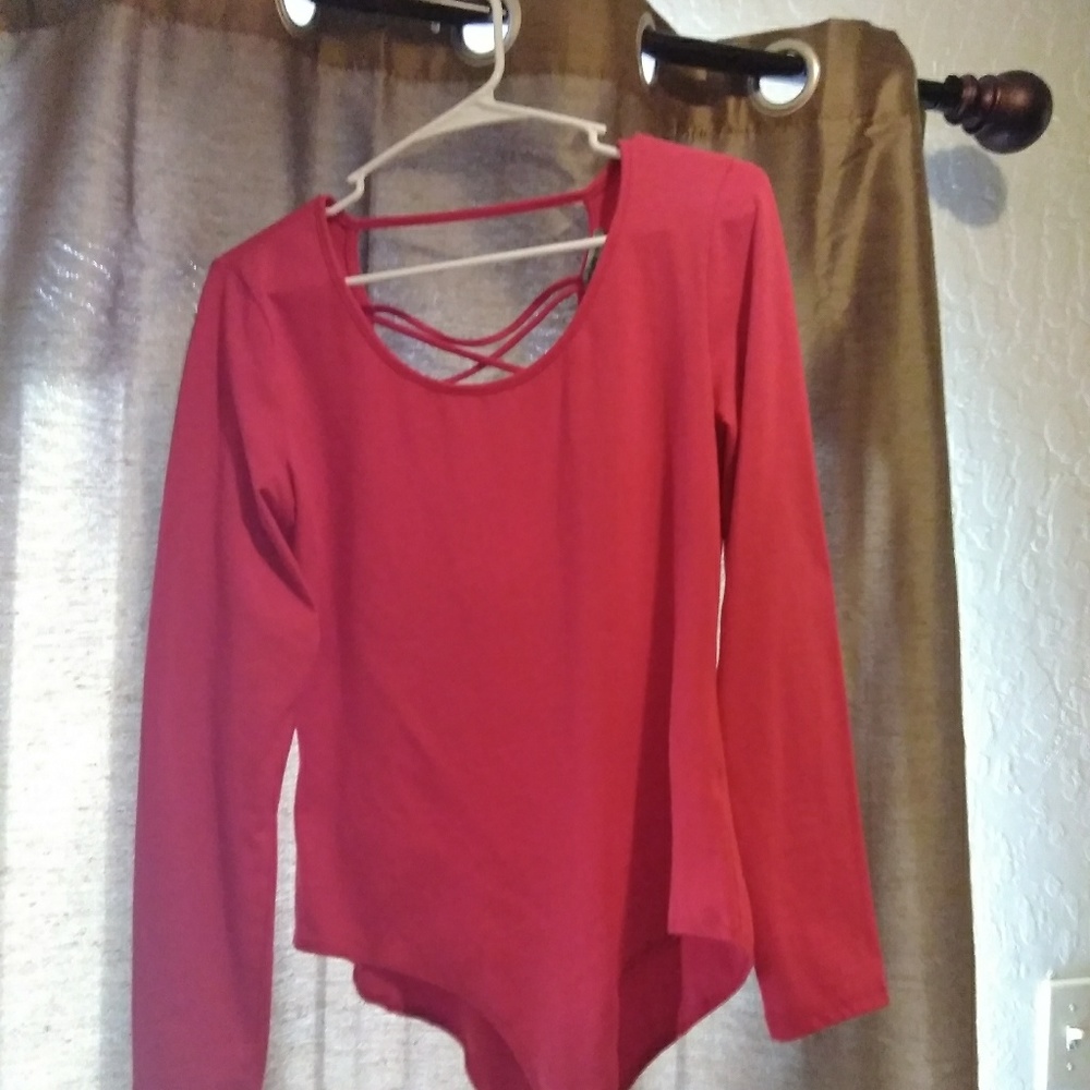 Red bodysuit